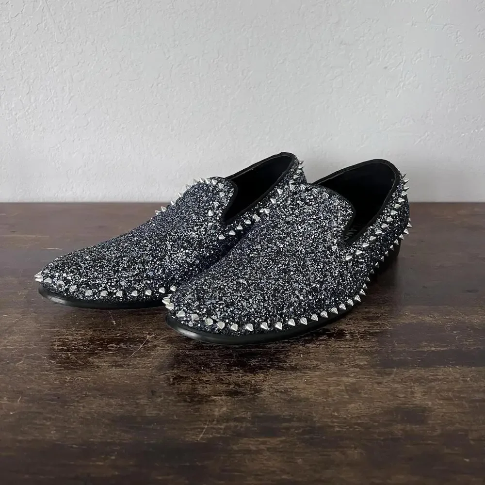 Bolano Men’s Dress Shoes Spikes/Sequins Sz‎ 7.5